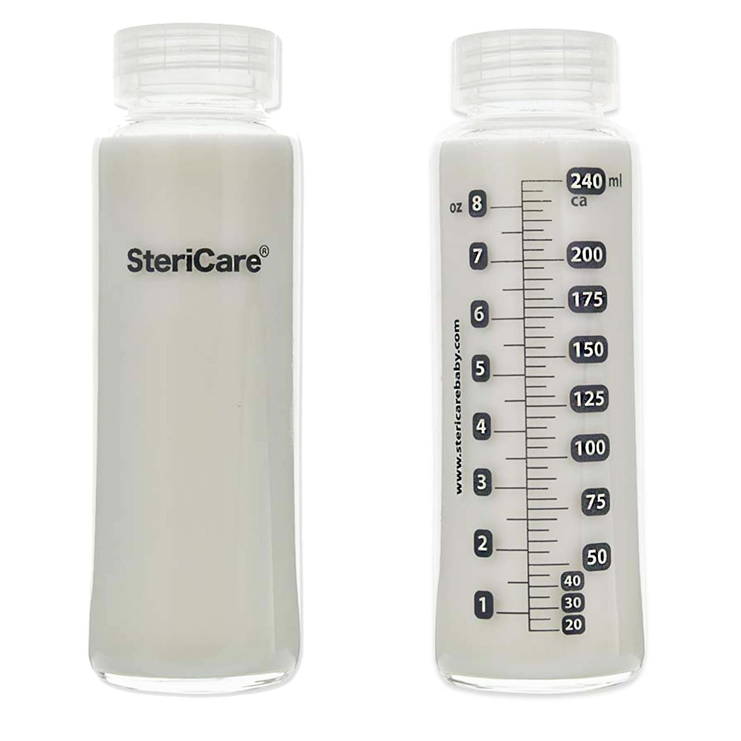 SteriCare Glass Breast Milk Storage Bottles