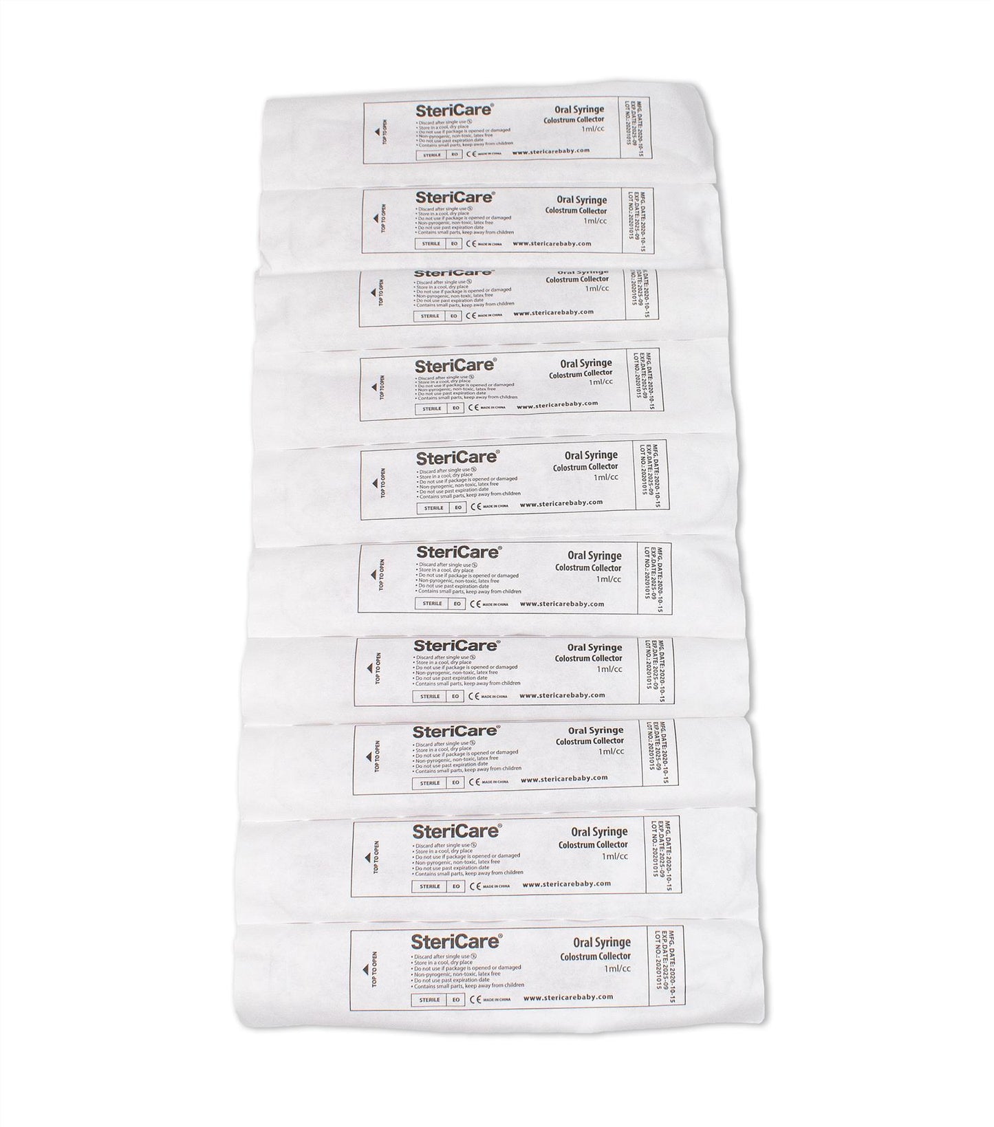SteriCare Sterile Colostrum Collector, 1ml, Pack of 100
