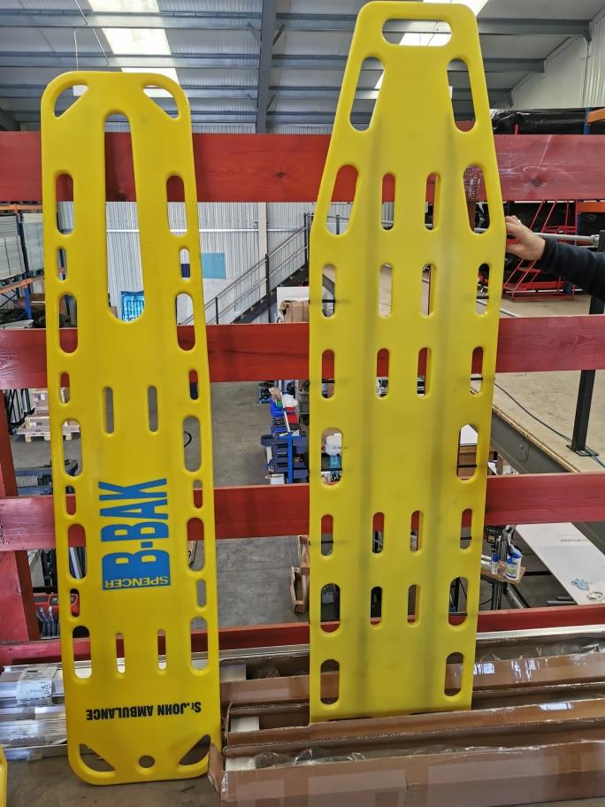 Yellow Spine Board without Straps - Used, Good Condition