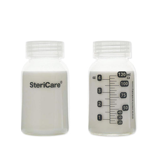 SteriCare Glass Breast Milk Storage Bottles